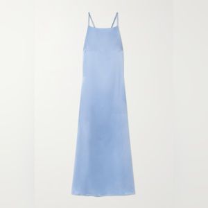 LOULOU Studio Tasman Silk-satin Midi Dress